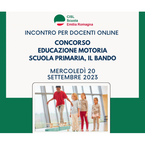 Concorso educazione motoria scuola primaria